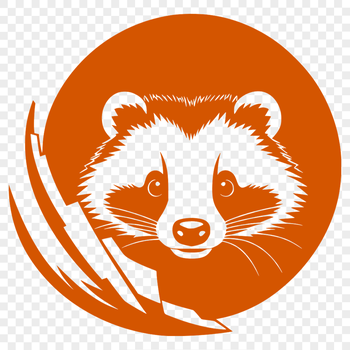 A digital illustration of a badger, a wild animal found in woodland habitats.