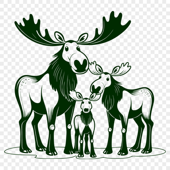 A majestic wild animal with antlers, representing a family-friendly symbol.
