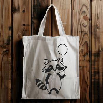 An SVG design of a raccoon that can be used as clip art for digital projects.