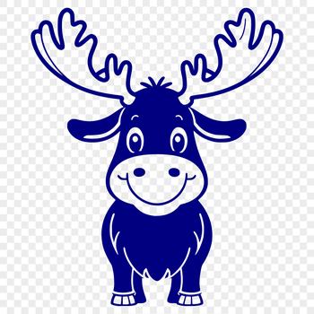 An SVG graphic representation of a majestic North American wildlife creature.