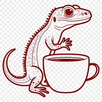 A colorful illustration of a lizard in various poses, suitable for vector design projects.