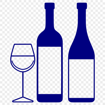 A stylized illustration of a glass filled with red wine, suitable for various design purposes.