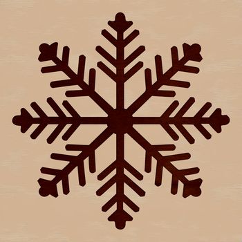 A delicate snowflake design, perfect for winter or Christmas-themed crafts.