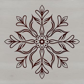 A delicate, intricately detailed snowflake design, suitable for crafting and printing.