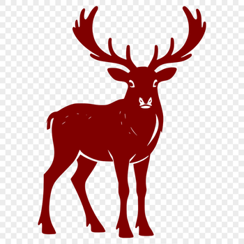 A reindeer illustration in vector format, suitable for commercial or personal use.