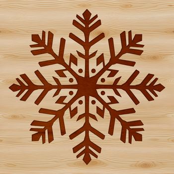 A stylized illustration of a delicate snowflake, perfect for winter-themed designs.