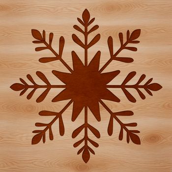 A delicate snowflake designed as vector art, suitable for digital projects.