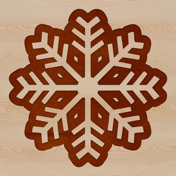 A delicate, symmetrical snowflake design, suitable for winter-themed projects.