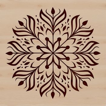 Delicate snowflake design created as a scalable vector graphic.