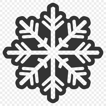 A delicate, intricate snowflake design, suitable for various digital applications.