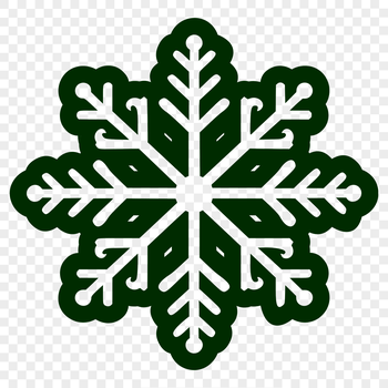 A delicate six-pointed snowflake with intricate patterns and symmetrical design.