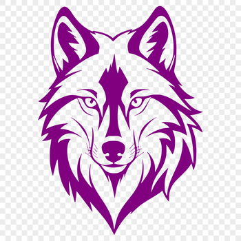 Wolf head illustration in vector format