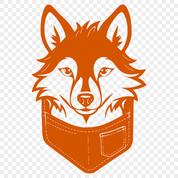 A high-quality vector illustration of a wolf's head, suitable for cutting machines like Cricut or laser cutters.