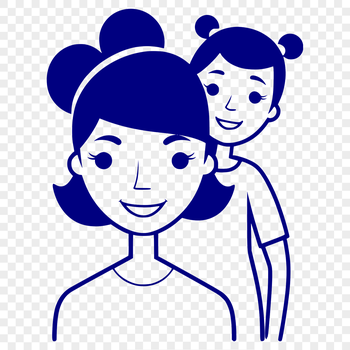 A vector illustration of a woman, suitable for various digital applications.