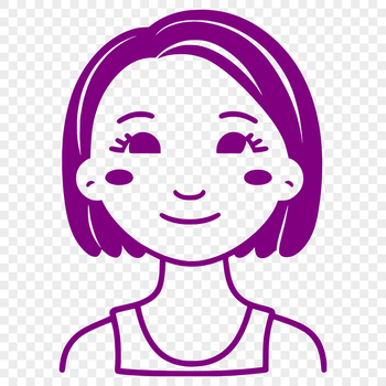 Female figure illustration in vector format, ideal for graphic design and craft projects.