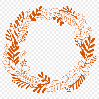 A digital floral wreath design suitable for various cutting machines and crafts.