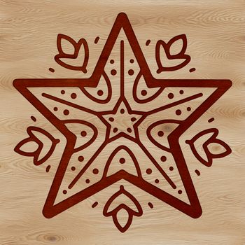 A simple star illustration in vector format, suitable for various designs.