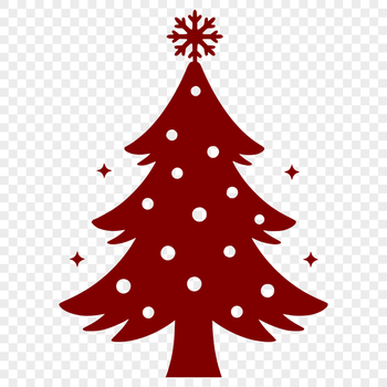 Minimalist Christmas tree graphic for commercial or personal use.