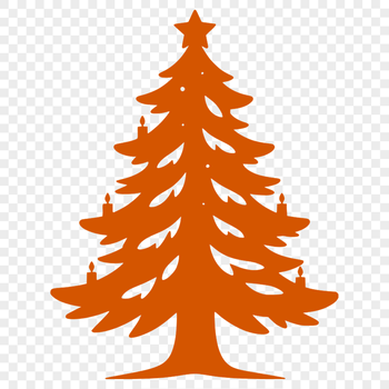 A stylized Christmas tree graphic in vector format.