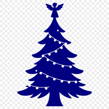 A traditional Christmas tree illustration in vector format, ideal for commercial and personal use.