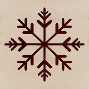 A delicate, intricate snowflake design with symmetrical patterns, suitable for winter-themed projects.