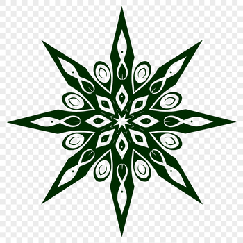A simple star design made with clean lines and sharp angles, suitable for various digital projects.