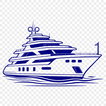 A simple vector illustration of a sailboat in motion, suitable for digital design projects.