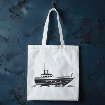A simple illustration of a boat with clean lines, perfect for graphic design projects.