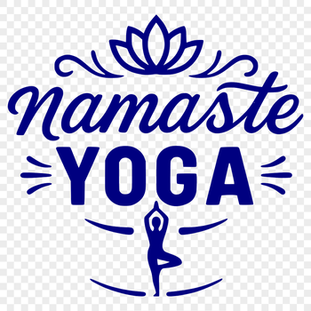 A calming yoga quote design featuring inspirational words on a minimalist background.