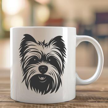 A small breed dog with a distinctive head shape and erect ears.