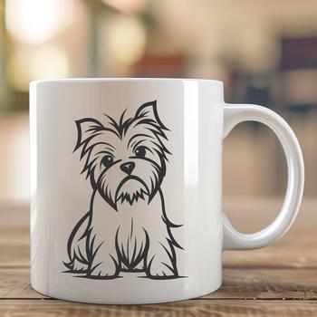 Creative Yorkshire Terrier - Laser Engraver SVG