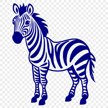 Unique Zebra Digital Artwork