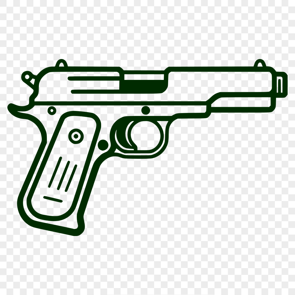 Beautiful Pistol In PNG For Free Download