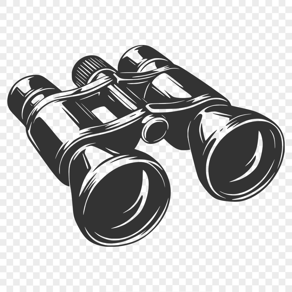 Unique Binoculars In DXF Free Commercial Use Download