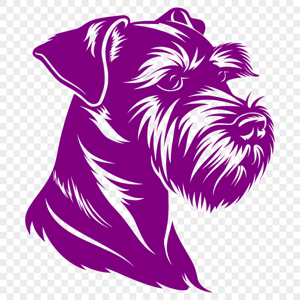 Artistic Miniature Schnauzer Clip Art