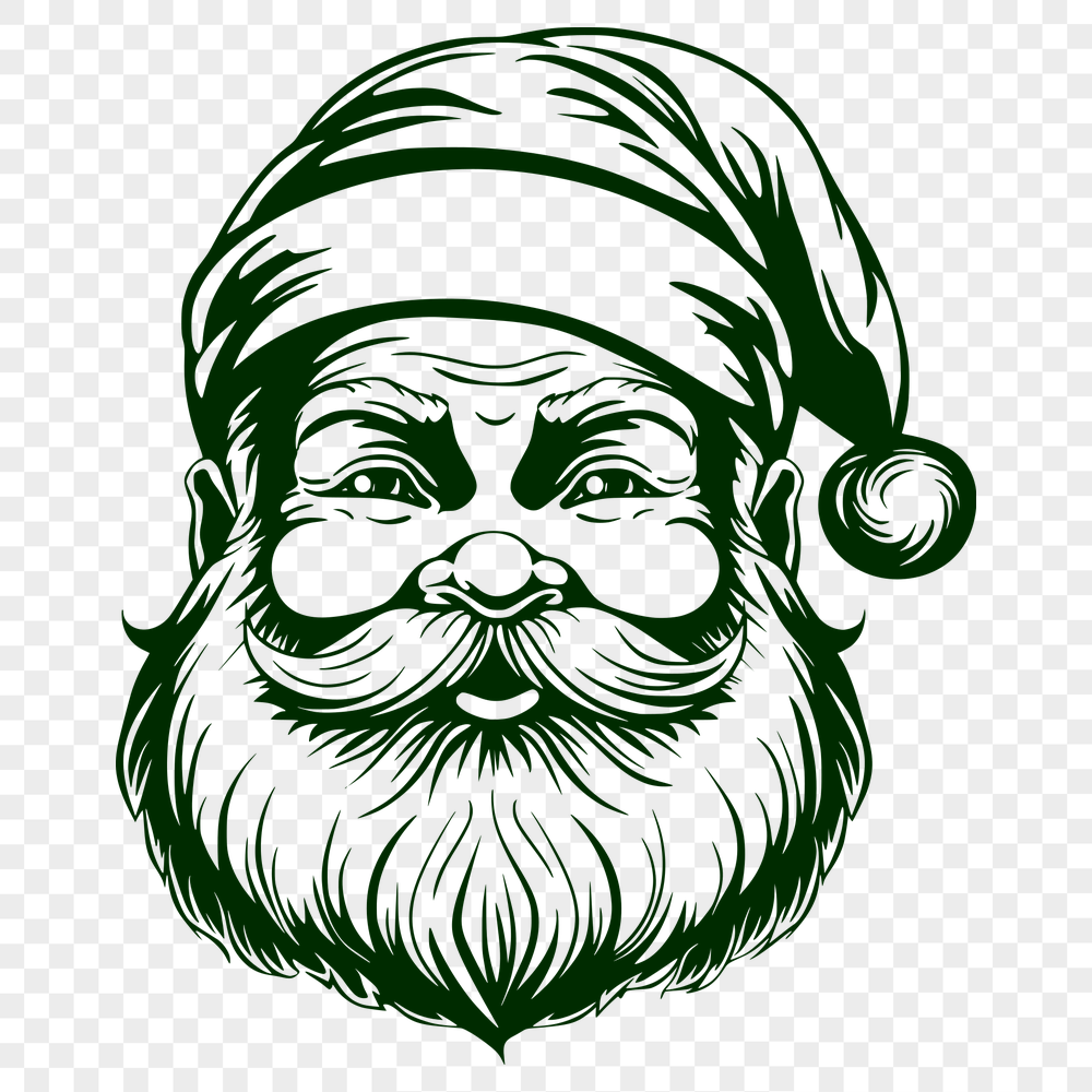 Unique Santa Claus SVG