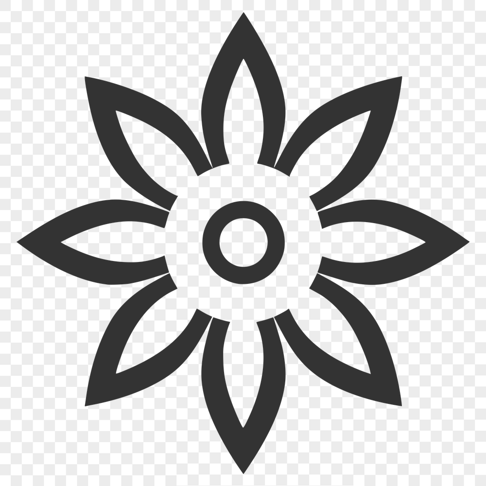 Floral Flower - Cricut PNG