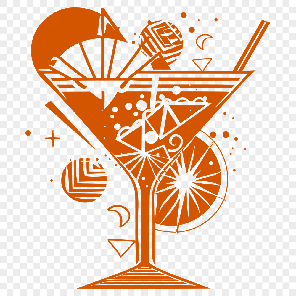 Free Unique Cocktail Digital Artwork