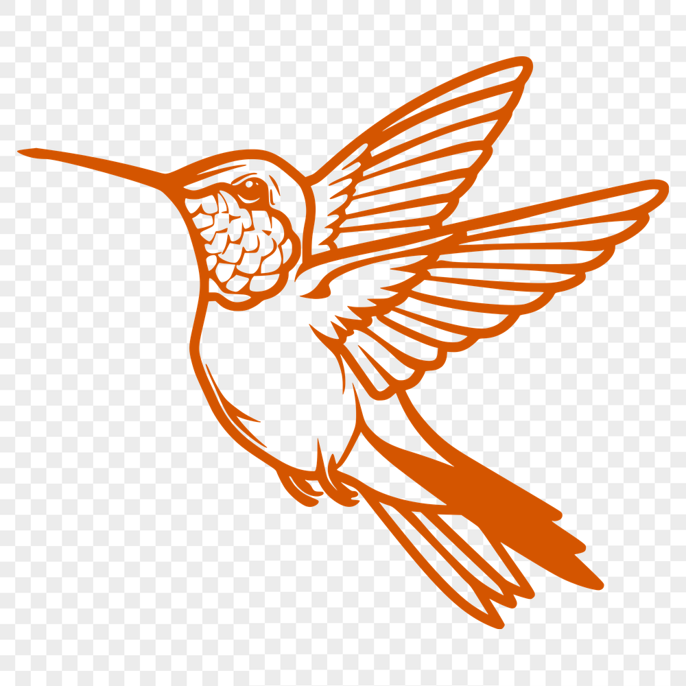 Artistic Flying Bird - SVG