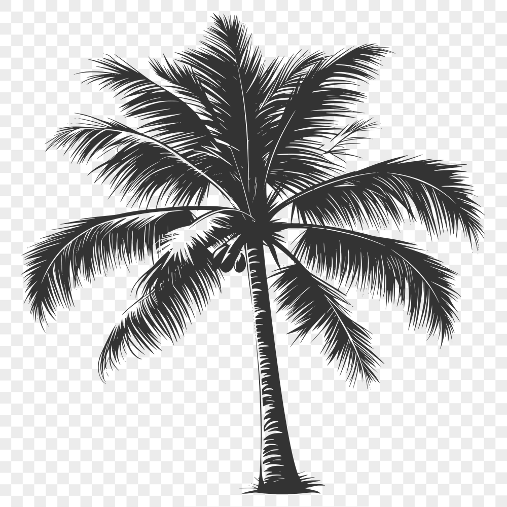 Creative Palm Tree In SVG Free Commercial Use Download