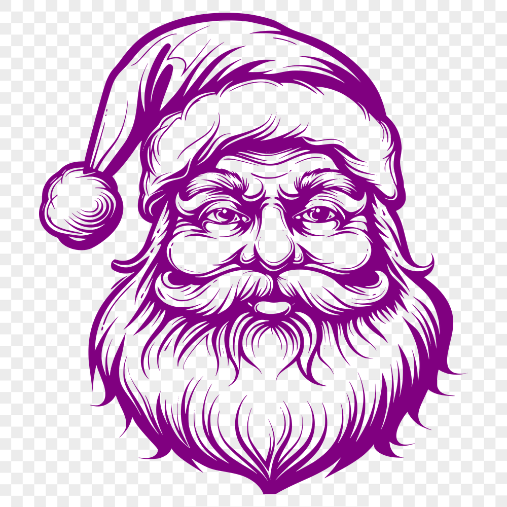 Creative Father Christmas Stencil