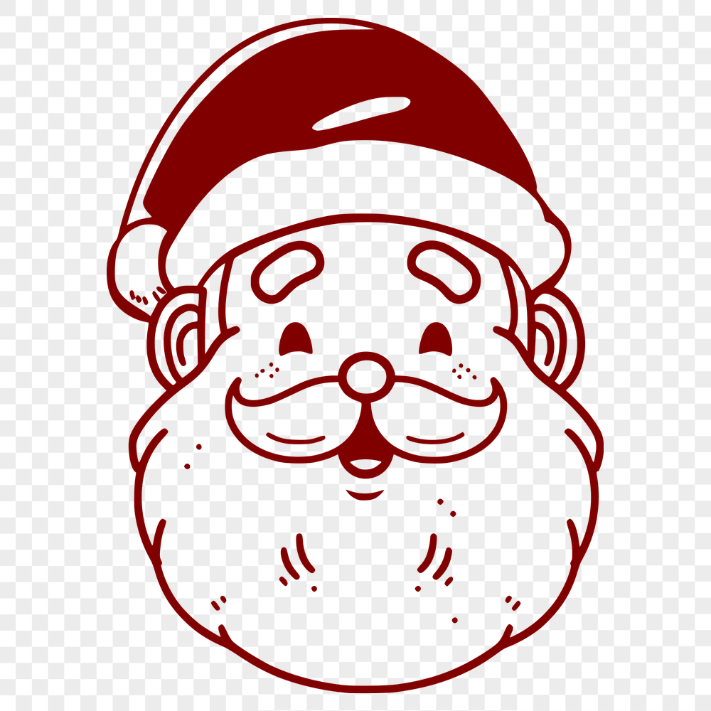 Stunning Father Christmas In DXF