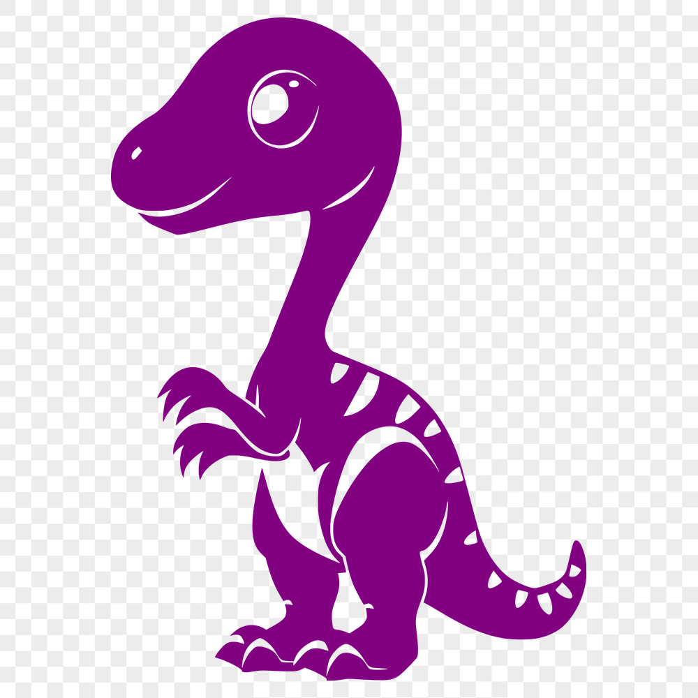 Baby Dinosaur In SVG Format