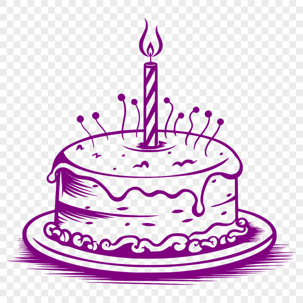 Unique Cake Vector Art - Free PDF