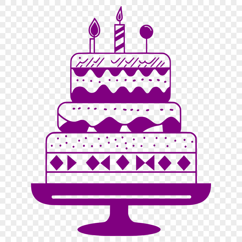 Cake Printable Image In SVG, PNG, PDF And DXF Formats