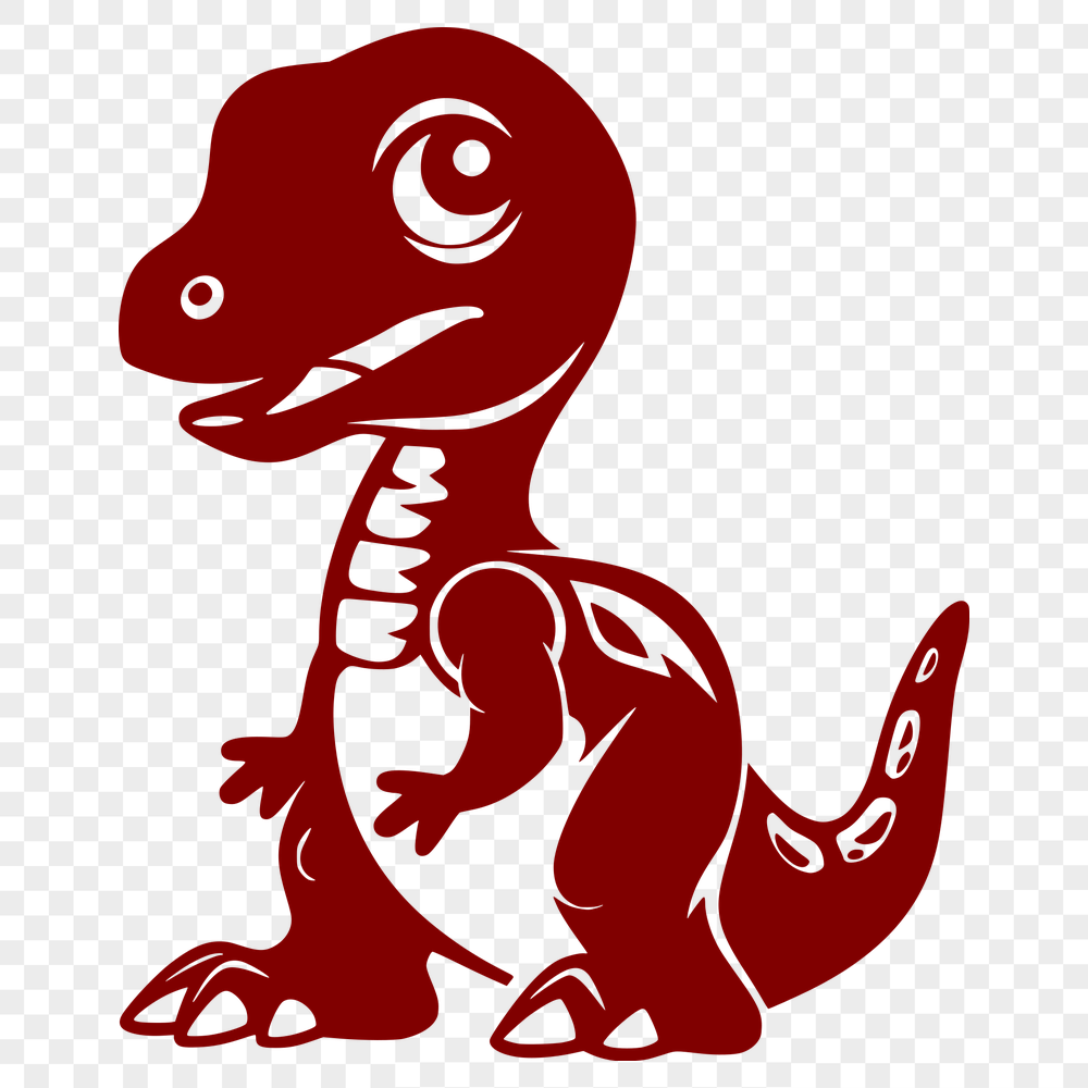 Unique Baby Dinosaur Digital Art