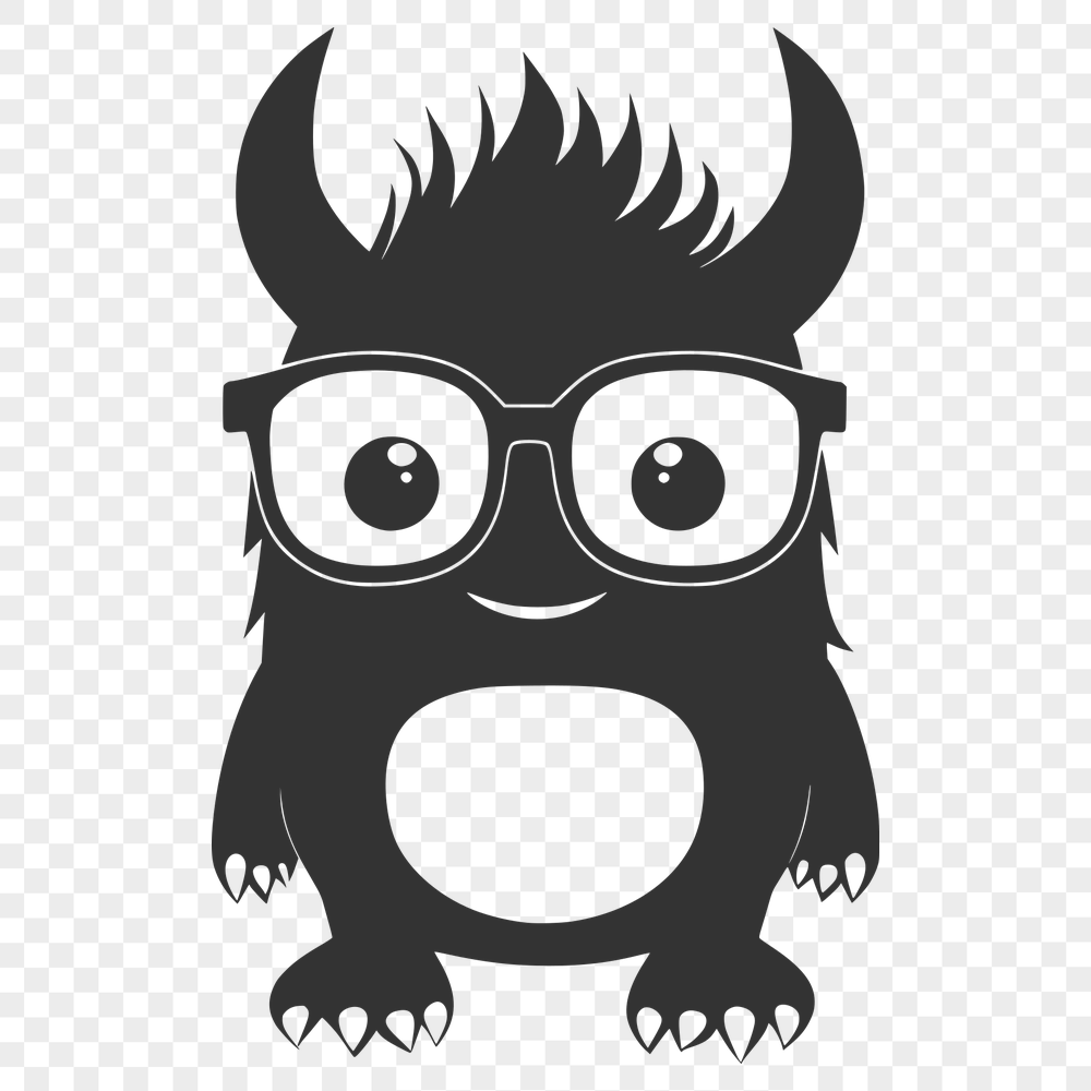 Free Monster Digital Drawing In SVG For Free Download