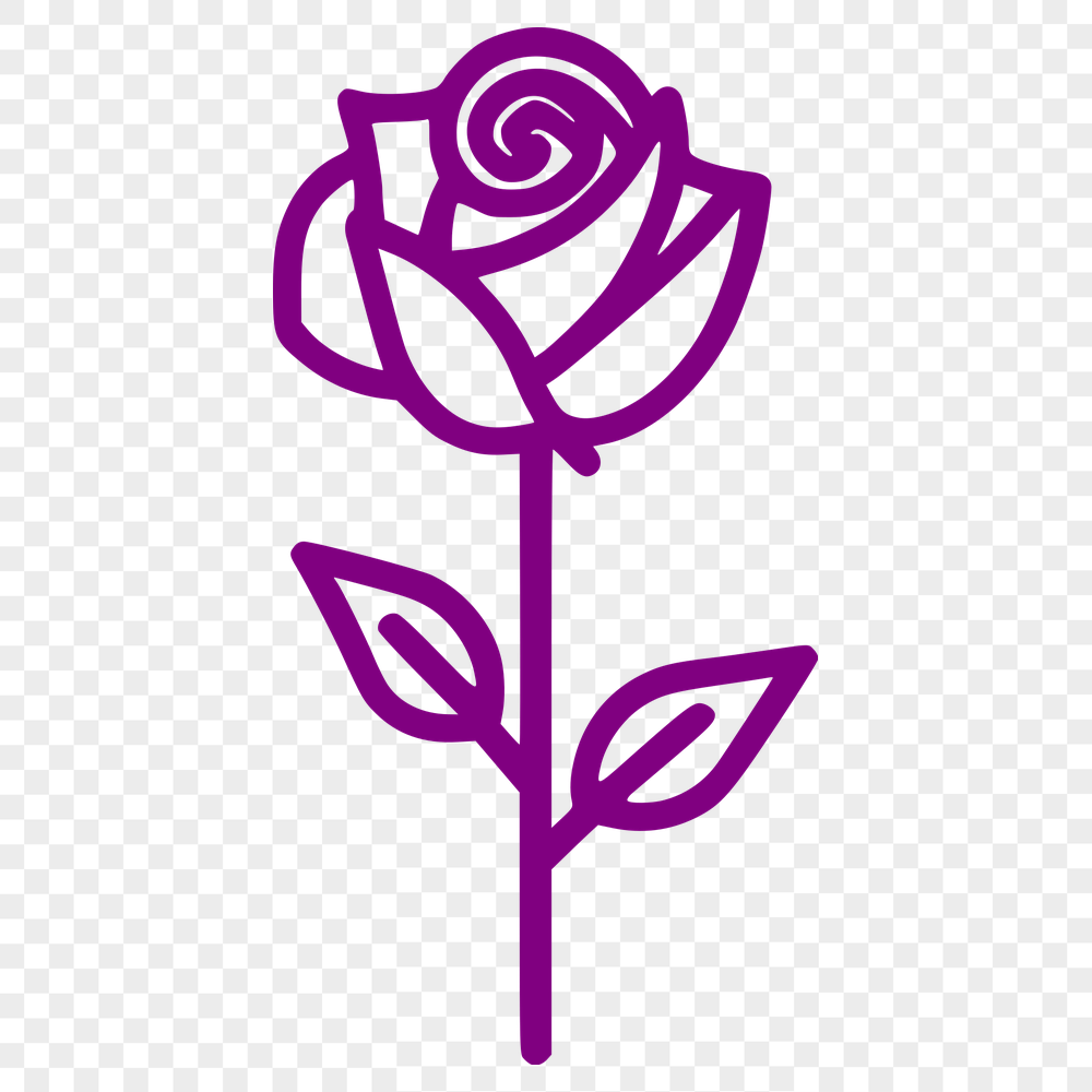 Unique Rose Clipart DXF - Free Download