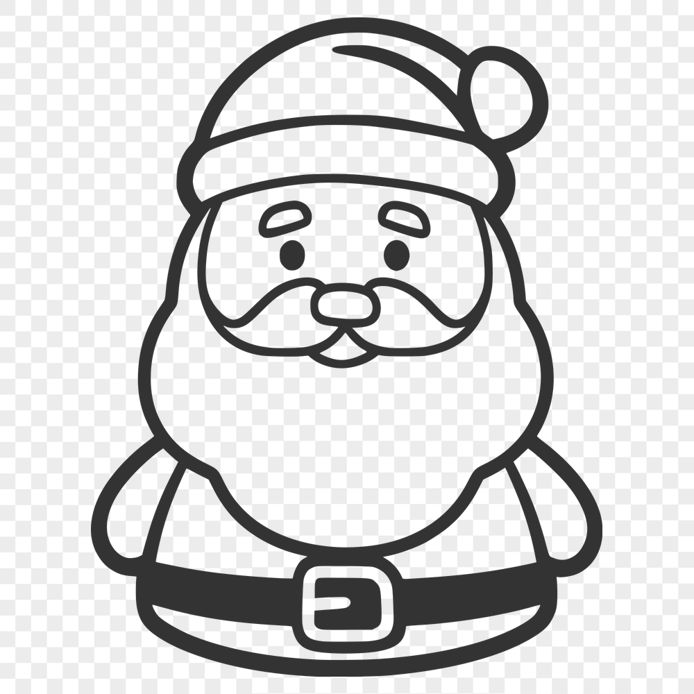 Free Unique Father Christmas Digital Artwork