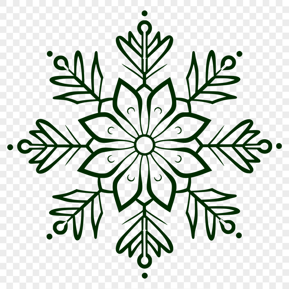 Ornate Snow In PDF & PNG